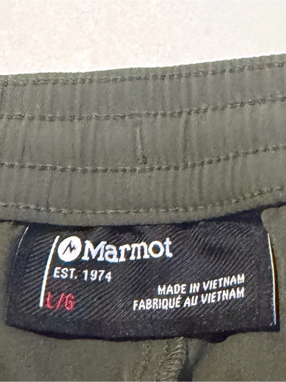 Marmot Olive Green Performance Shorts